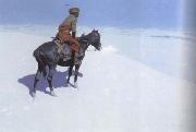 Frederic Remington The Scout:Friends or Foes (mk43) Sweden oil painting artist